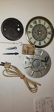 TESTED VINTAGE LANSHIRE CLOCK MOVEMENT MOTOR XL7 LOT FACE HANDS CORD picture