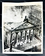WWII Royal Air Force Bomb Hedwigs Cathedral in Berlin 1940s Original Press Photo picture