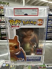 Funko Pop Pokemon: Charizard #843.  Metallic. Wondrous Con '22.  Graded PSA 8.5 picture