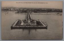 Postcard FL Million Dollar Pier From The Air St. Petersburg Florida C14 picture
