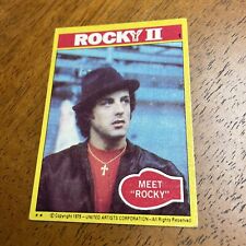 1979 Topps Trading Card Rocky II Rocky Balboa Rookie Card Stallone UNGRADED #1 picture