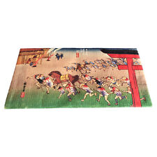 Vintage Japanese Rice Paper Wallet Stationary Holder Two-Sided Design picture