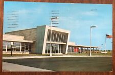 Indiana Toll Road Glass House Restaurant Lithograph Postcard PM 1961 picture