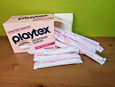 Vtg 1980s Playtex Deodorant Tampons Super Absorbency Gentle Glide Pink Box PROP picture