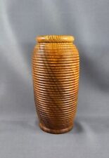 Vintage Hand Turned Olive Wood Vase By Artisan Nikos Siragas From Rethymo, Crete picture