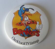 Disneyland Disney's Bonkers Check TV listings 1993 Pinback Button Vintage  picture