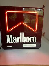 Vintage 97 Marlboro Neon Advertisement Sign Super Cool 12x12 Plastic Casing picture