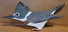 Handmade King Fisher Decor made of Wood, Glass Eyes, and Two sided. picture