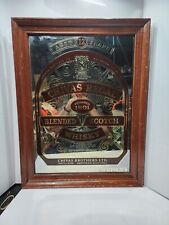 LG. Vintage Chivas Regal Blended Scotch Whiskey Bar Mirror Scotland 23 X 17.5 picture