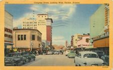 Tucson Arizona Congress autos Lollesgard Teich linen 1953 Postcard 21-10151 picture