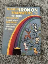 VTG McCall's Iron On Transfers 1977 Magazine Embroidery Patterns picture
