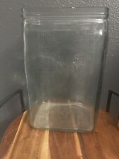 EXIDE DMG-7 Industrial Antique USA Clear Glass Battery Jar picture