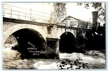 c1940's Puente Juarez Uruapan Michoacan Mexico Vintage RPPC Photo Postcard picture