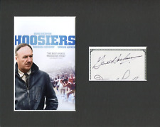 Gene Hackman Hoosiers Indiana Basketball Rare Signed Autograph Photo Display JSA picture