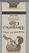 Matchbook Cover - Music Related - Hector's Club Houston, TX picture