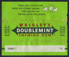 Vintage Wrigley's Doublemint chewing gum wrapper 1970's - Extremely Rare  picture