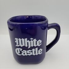 Vintage 1995 WHITE CASTLE Cobalt Blue Square Mug 