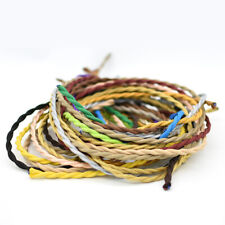 2 Core 0.75mm² Twisted Vintage Wire Coloured  Fabric Braided Cable Lamp Cord Fle picture
