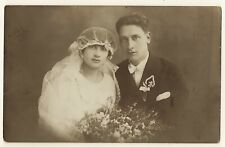 ATTRACTIVE BRIDE AND GROOM IN SOFIA, BULGARIA  (1928) picture