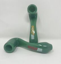 GRAV 6 Inch Classic Glass Sherlock Green Colored Glass Pipe picture