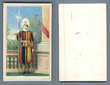A Zouave Pontifical, approx. 1865 (Pontifical Swiss Guard) Vintage CDV album picture