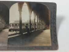 1900s Florence Italy Old Cloister Monastery Certosa Stereoview Photograph Kelley picture