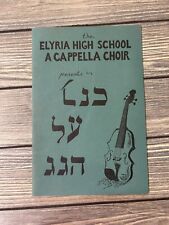 Vintage The Elyria High School A Cappella Choir Presents Fiddler On The Roof  picture