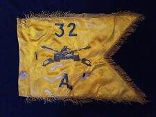 Post WWII Silk Diary Guidon; Co A, 1st Medium Tank Battalion, 32d Armored Regt picture