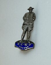 Vintage Enamel Royal Canadian Mounted Police RCMP Figural Pin 1.75