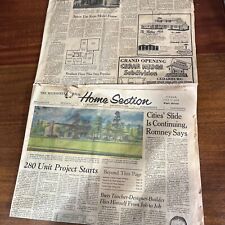 Vintage 1972 The Milwaukee Journal Sentinel Piece Of Newspaper picture