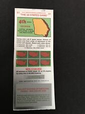 Georgia   SV Instant NH Lottery Ticket,  issued in 1977 no cash value picture