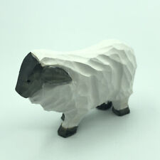 Hand Carved Wood Wooden sheep Figurine picture