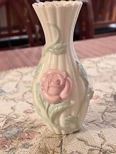 Vintage Lenox Vase Pink Flowers 5 3/4”  picture
