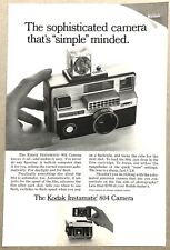 Vintage 1967 Full Page Print Advertisement - Kodak Instamatic 804 Camera picture