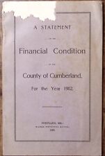 1902 PORTLAND CUMBERLAND COUNTY MAINE  STATEMENT OF FINANCIAL CONDITION  Z5451 picture
