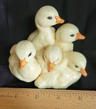 Vintage Holland Mold Yellow Ducklings Figurine Easter Decor picture