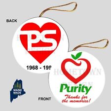 PURITY SUPREME Christmas Ornament - Vintage Defunct Retail Supermarket MA picture