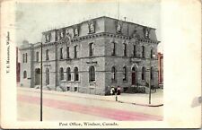 Vintage Postcard Windsor, Ontario Canada  Post Office  1906 picture
