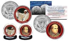 POPE FRANCIS 1st US Canonization JFK Half Dollar 2-Coin Set SAINT JUNIPERO SERRA picture