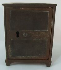 Antique / Vintage Cast Iron Safe Cion Saving Deposit Bank Sold for parts  picture