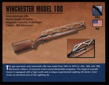 Winchester Model 100 Rifle Atlas Classic Firearms Card picture
