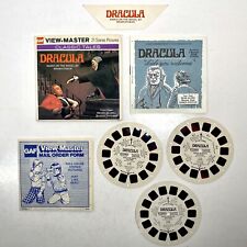 Dracula Classic Tales Vintage 1976 GAF Bram Stoker 3D View-Master 3 Reel Packet picture