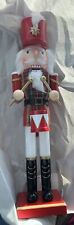 Drummer NUTCRACKER  16” Wooden Christmas-Red W/drum. new picture