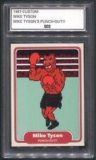 Custom 1987 Mike Tyson Punch-Out Video Game Trading Card picture