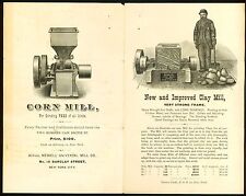 New York c1890 Newell Universal Mill Co Clay Mill Corn Mill Advertising Brochure picture