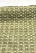 Designer Fabric Green Gold Diamond Fleur Dot Discontinued Pattern 5 yds + Print picture