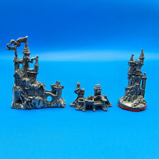Lot of 3 Vintage Pewter castle miniatures. - 1990's Fellowships Foundry & other picture