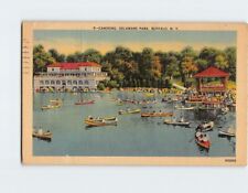 Postcard Canoeing, Delaware Park, Buffalo, New York picture