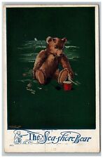 Bear Twelvetrees Postcard Teddy 1906 Signed Artist Art Charles Sea Shore picture