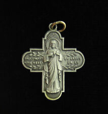 Vintage Sweet Heart of Jesus Medal Religious Holy Catholic Light in Weight picture